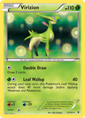 Virizion 13/101 Pokémon Noble Victories (2011) English card — catalogue reference