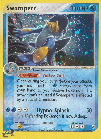 Swampert 13/109 — Pokémon EX Ruby & Sapphire