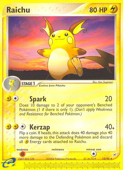 Raichu 13/95 — Pokémon EX Team Magma vs Team Aqua