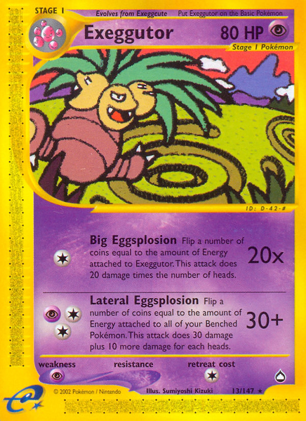 Exeggutor 13/147 — Pokémon Aquapolis