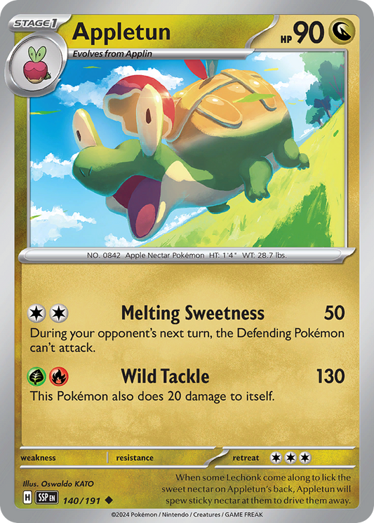 Pokemon Appletun Surging Sparks 140/191