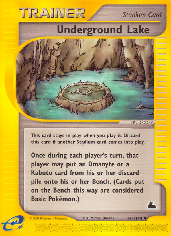 Underground Lake 141/144 — Pokémon Skyridge