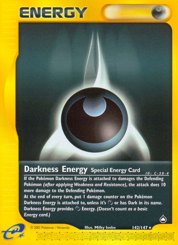 Darkness Energy 142/147 — Pokémon Aquapolis