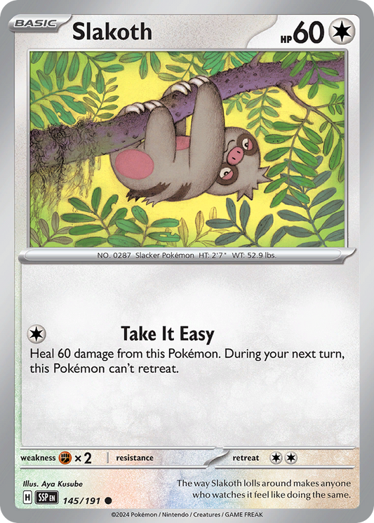 Pokemon Slakoth Surging Sparks 145/191