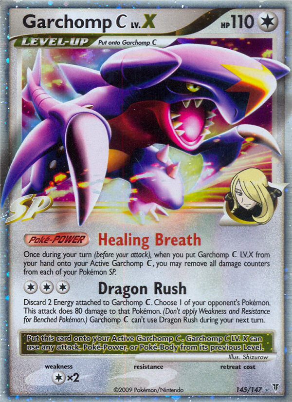 Garchomp C LV.X 145/147 Pokémon Supreme Victors (2009) English card — catalogue reference