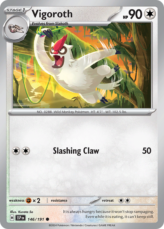 Pokemon Vigoroth Surging Sparks 146/191