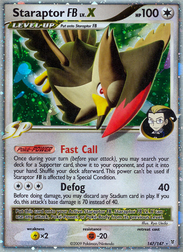 Staraptor FB LV.X 147/147 Pokémon Supreme Victors (2009) English card — catalogue reference