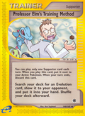 Professor Elm's Training Method 148/165 — Pokémon Expedition Base Set