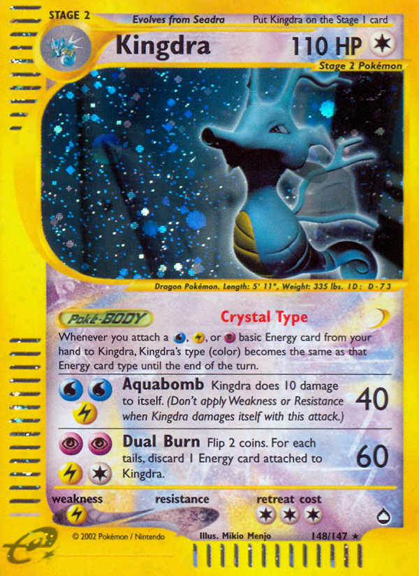 Kingdra 148/147 — Pokémon Aquapolis
