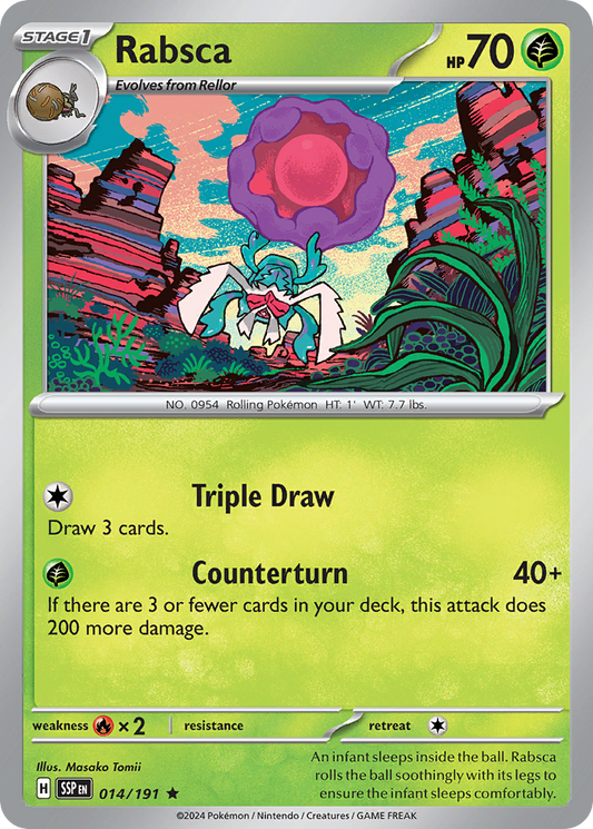 Pokemon Rabsca Surging Sparks 014/191