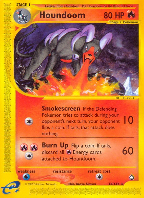 Houndoom 14/147 — Pokémon Aquapolis