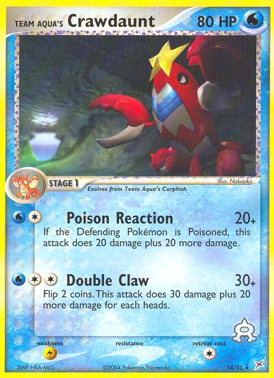 Team Aqua's Crawdaunt 14/95 — Pokémon EX Team Magma vs Team Aqua