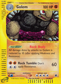 Golem 14/165 — Pokémon Expedition Base Set