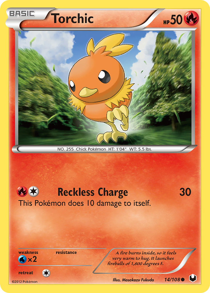 Torchic 14/108 Pokémon Dark Explorers (2012) English card — catalogue reference