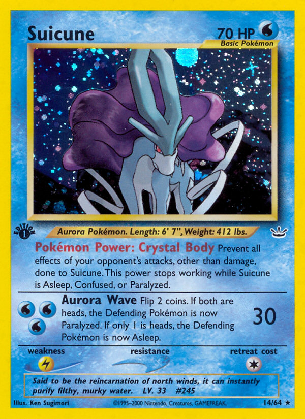 Suicune 14/64 — Pokémon Neo Revelation
