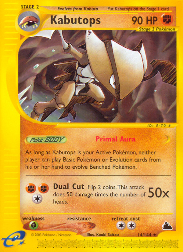 Kabutops 14/144 — Pokémon Skyridge
