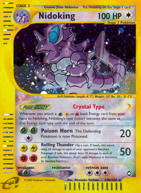 Nidoking 150/147 — Pokémon Aquapolis