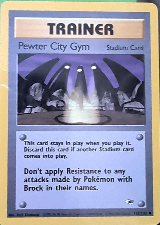 Pewter City Gym Uncommon Gym Heroes 115/132 MP