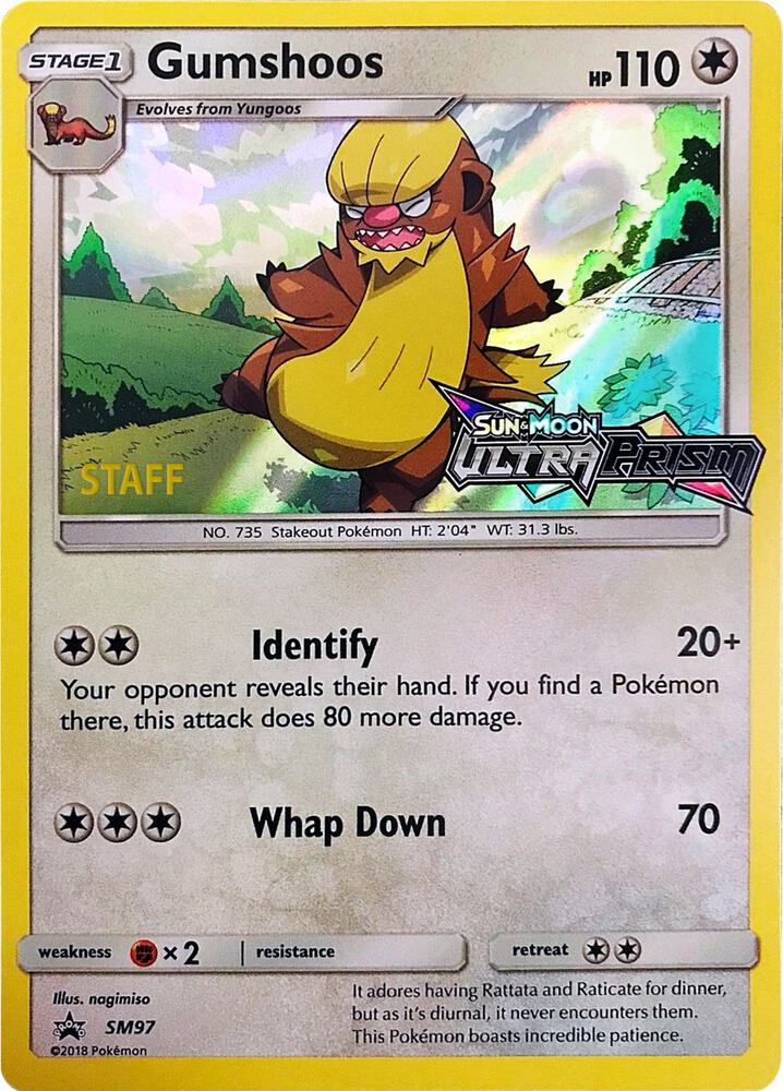 Gumshoos -  (Prerelease) [Staff] Promo SM Promos SM97 MP (Back)