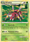 Ariados 15/123 Pokémon HeartGold & SoulSilver (2010) English card — catalogue reference