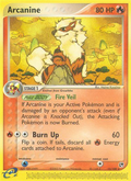 Arcanine 15/100 — Pokémon EX Sandstorm