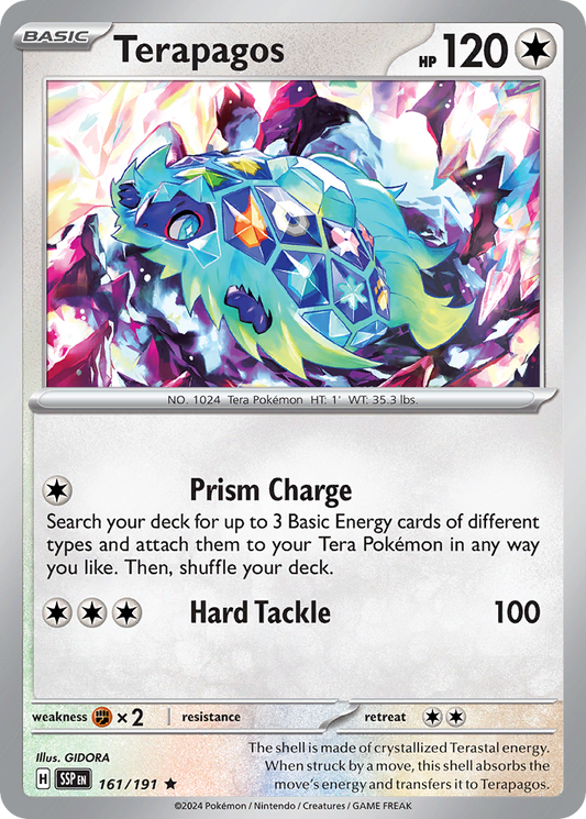 Pokemon Terapagos Surging Sparks 161/191
