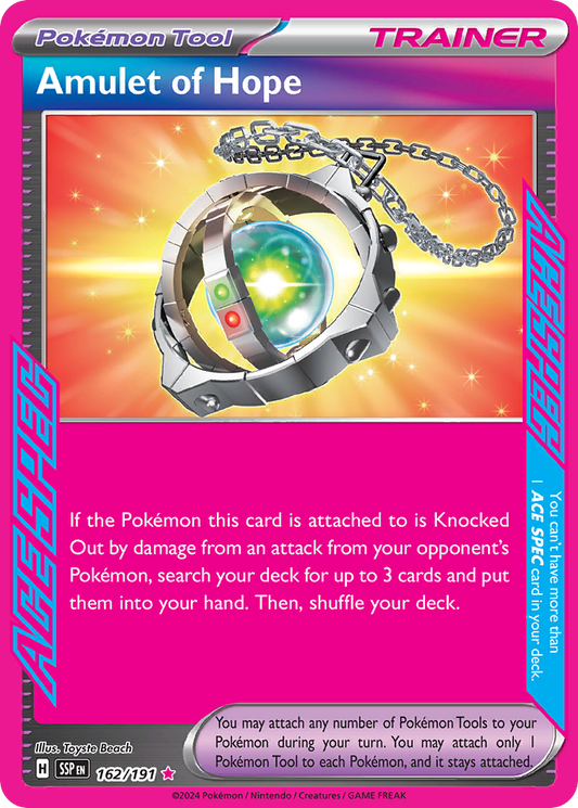 Pokemon Amulet of Hope Surging Sparks 162/191