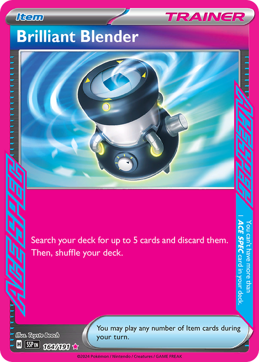 Pokemon Brilliant Blender Surging Sparks 164/191