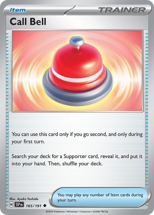 Pokemon Call Bell Surging Sparks 165/191