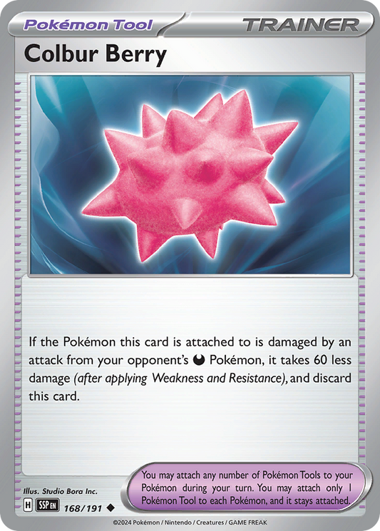 Pokemon Colbur Berry Surging Sparks 168/191