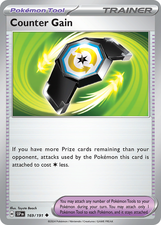 Pokemon Counter Gain Surging Sparks 169/191