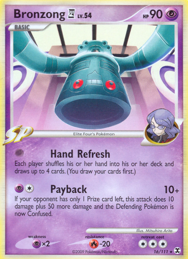 Bronzong E4 16/111 Pokémon Rising Rivals (2009) English card — catalogue reference