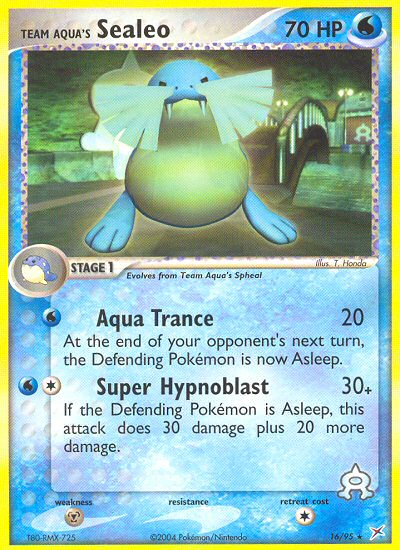 Team Aqua's Sealeo 16/95 — Pokémon EX Team Magma vs Team Aqua