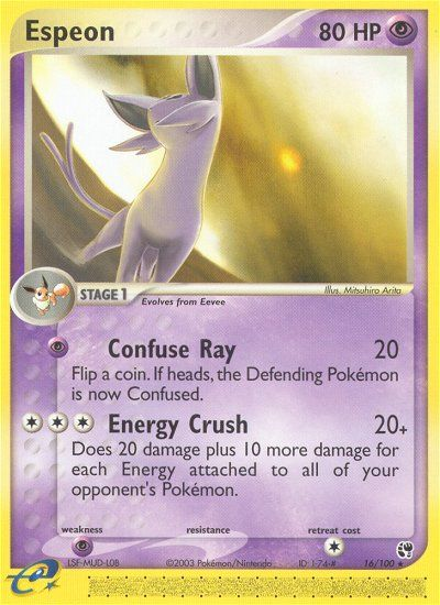 Espeon 16/100 — Pokémon EX Sandstorm