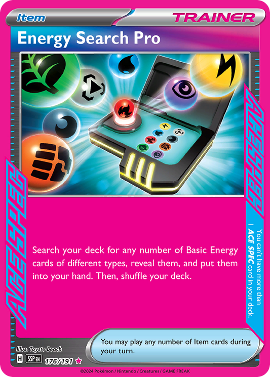 Pokemon Energy Search Pro Surging Sparks 176/191