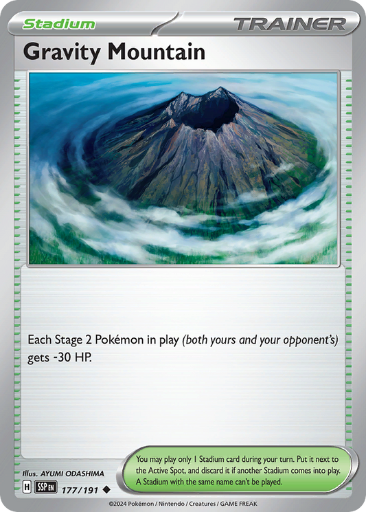 Pokemon Gravity Mountain Surging Sparks 177/191