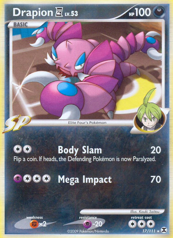 Drapion E4 17/111 Pokémon Rising Rivals (2009) English card — catalogue reference
