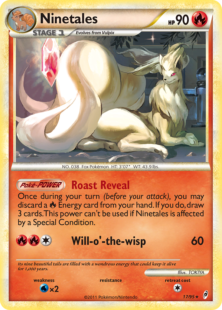 Ninetales 17/95 Pokémon Call of Legends (2011) English card — catalogue reference