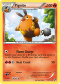 Pignite 17/114 Pokémon Black & White (2011) English card — catalogue reference