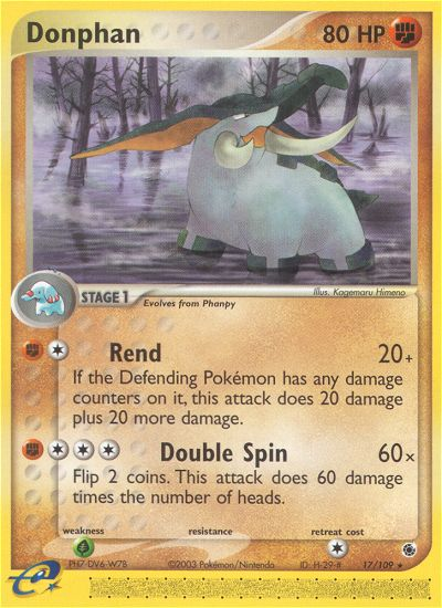 Donphan 17/109 — Pokémon EX Ruby & Sapphire