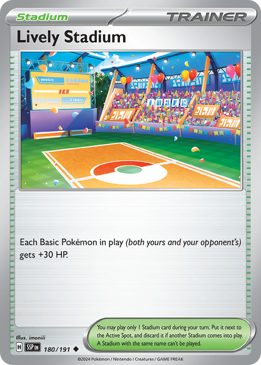 Pokemon Lively Stadium Surging Sparks 180/191