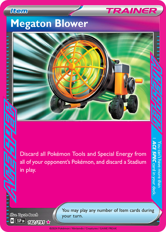 Pokemon Megaton Blower Surging Sparks 182/191