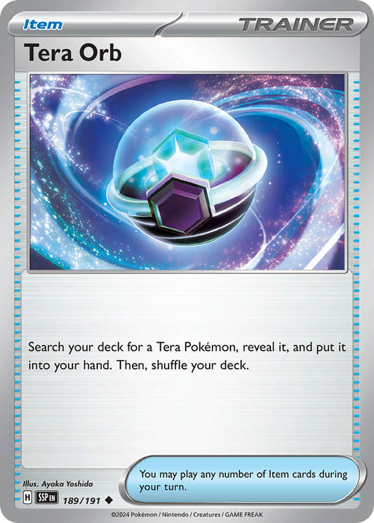 Pokemon Tera Orb Surging Sparks 189/191