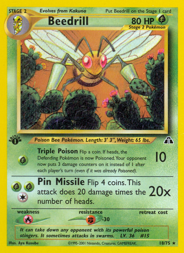 Beedrill 18/75 — Pokémon Neo Discovery