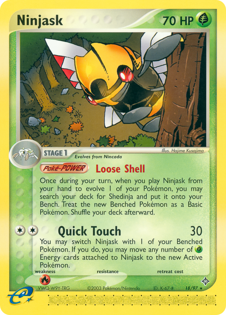 Ninjask 18/97 — Pokémon EX Dragon
