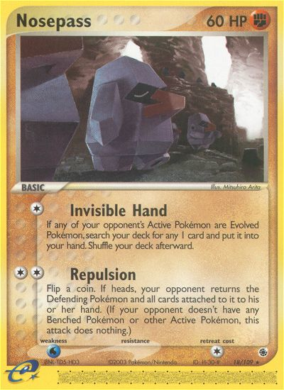 Nosepass 18/109 — Pokémon EX Ruby & Sapphire