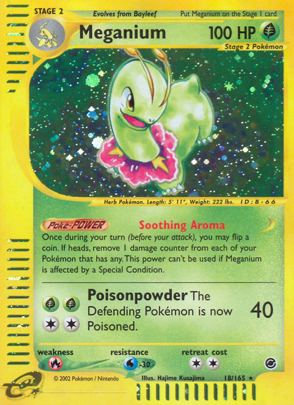 Meganium 18/165 — Pokémon Expedition Base Set