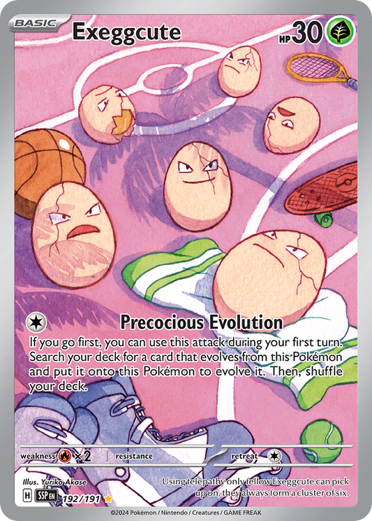 Pokemon Exeggcute Surging Sparks 192/191