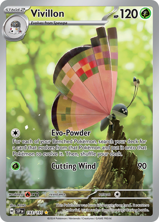 Pokemon Vivillon Surging Sparks 193/191