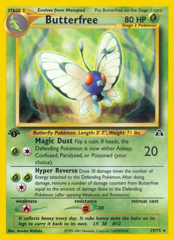 Butterfree 19/75 — Pokémon Neo Discovery